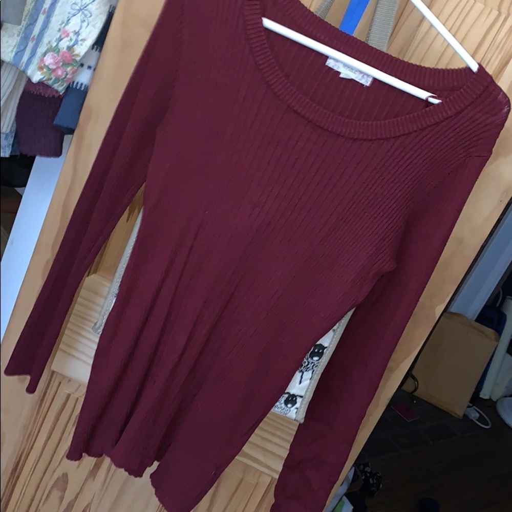 Red sweater